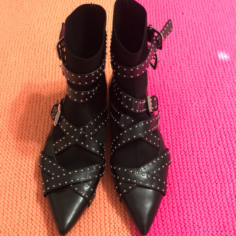 Zara flats with buckles